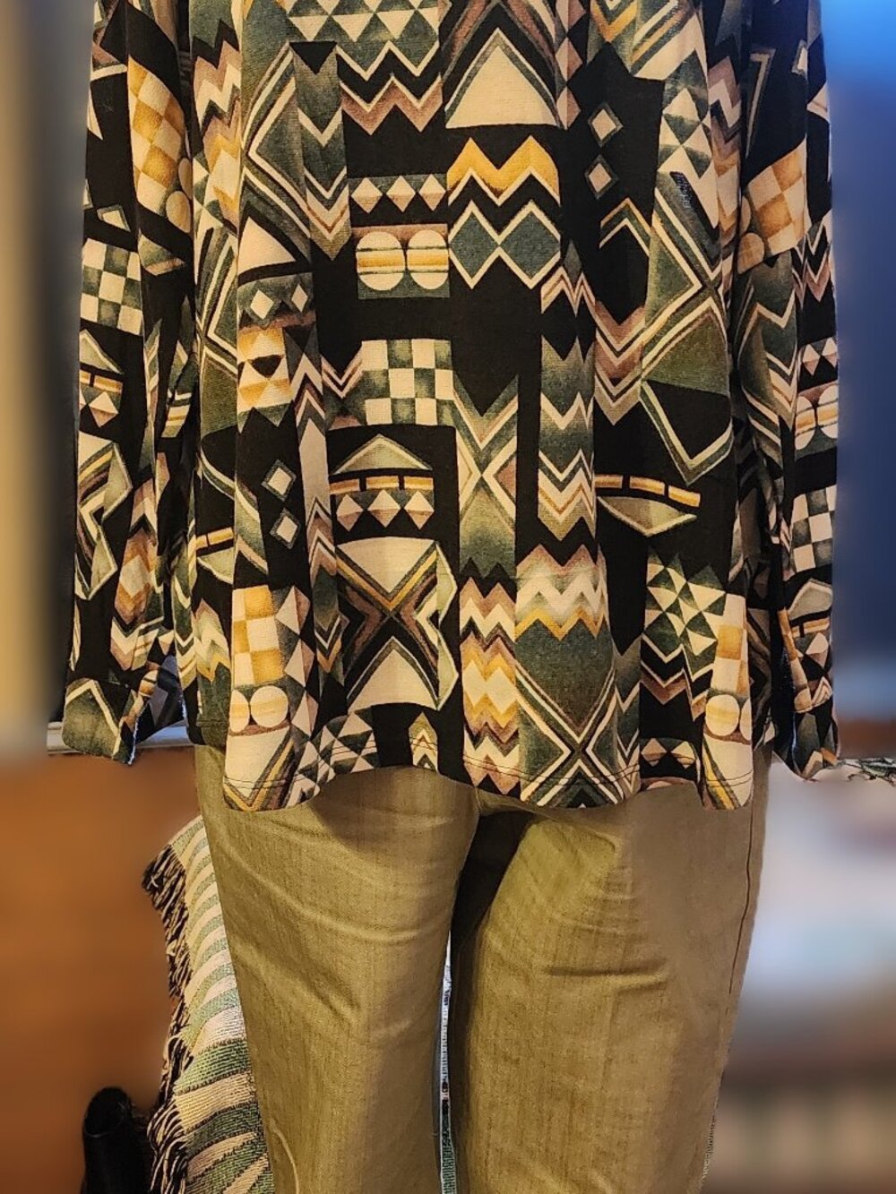 2 Piece Set Shirt Size XL Pant Size 8 Olive Green Color